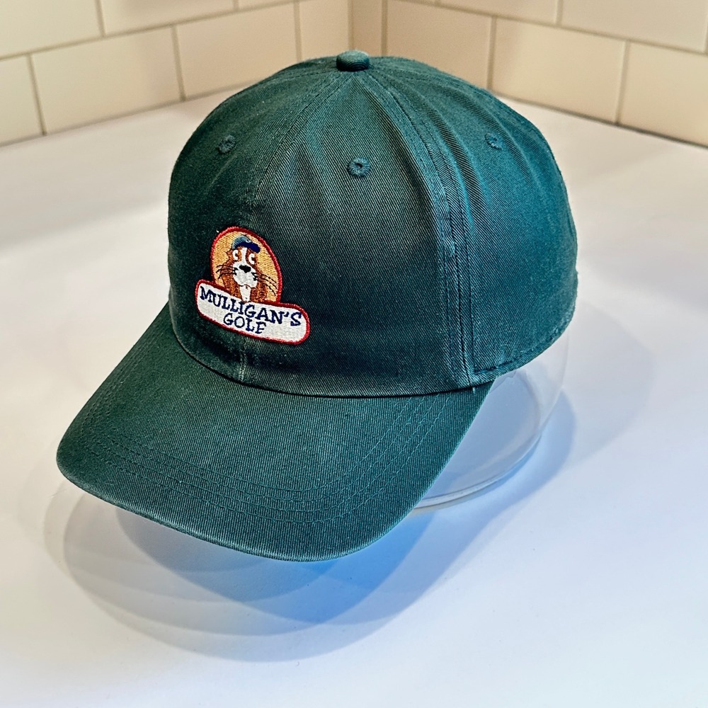 Mulligan's Golf Ahead Vintage Dad Hat Cap Mens OSFM Green Cotton